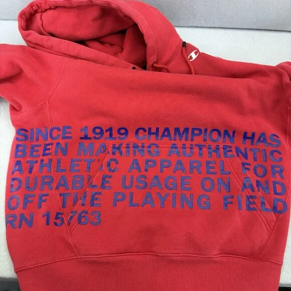 Champion Super Fleece 2.0 Behind The Label 1919 Hoodie Sweatshirt, Men's Medium - Picture 9 of 12